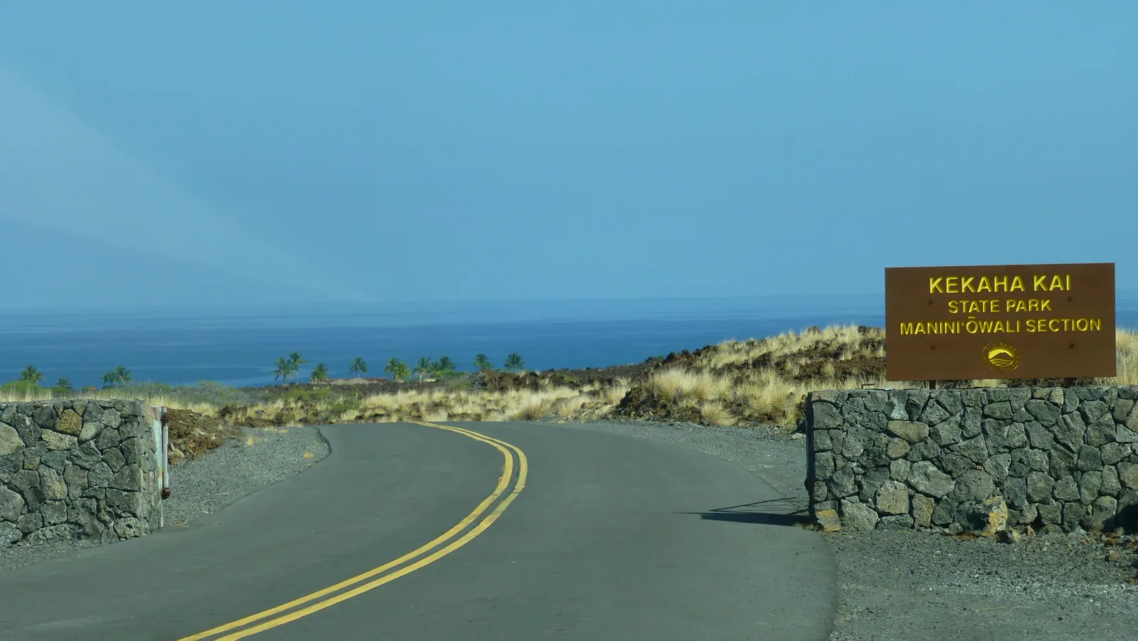 Big Island, Hawaii – Einfahrt Kekaha Kai State Park