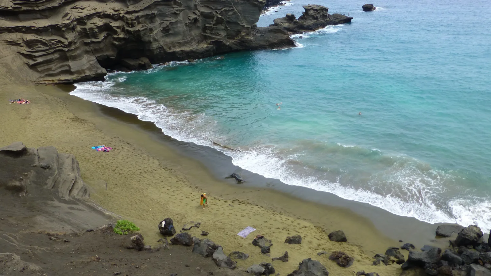 Big Island, Hawaii – Grüner Sandstrand Papakōlea
