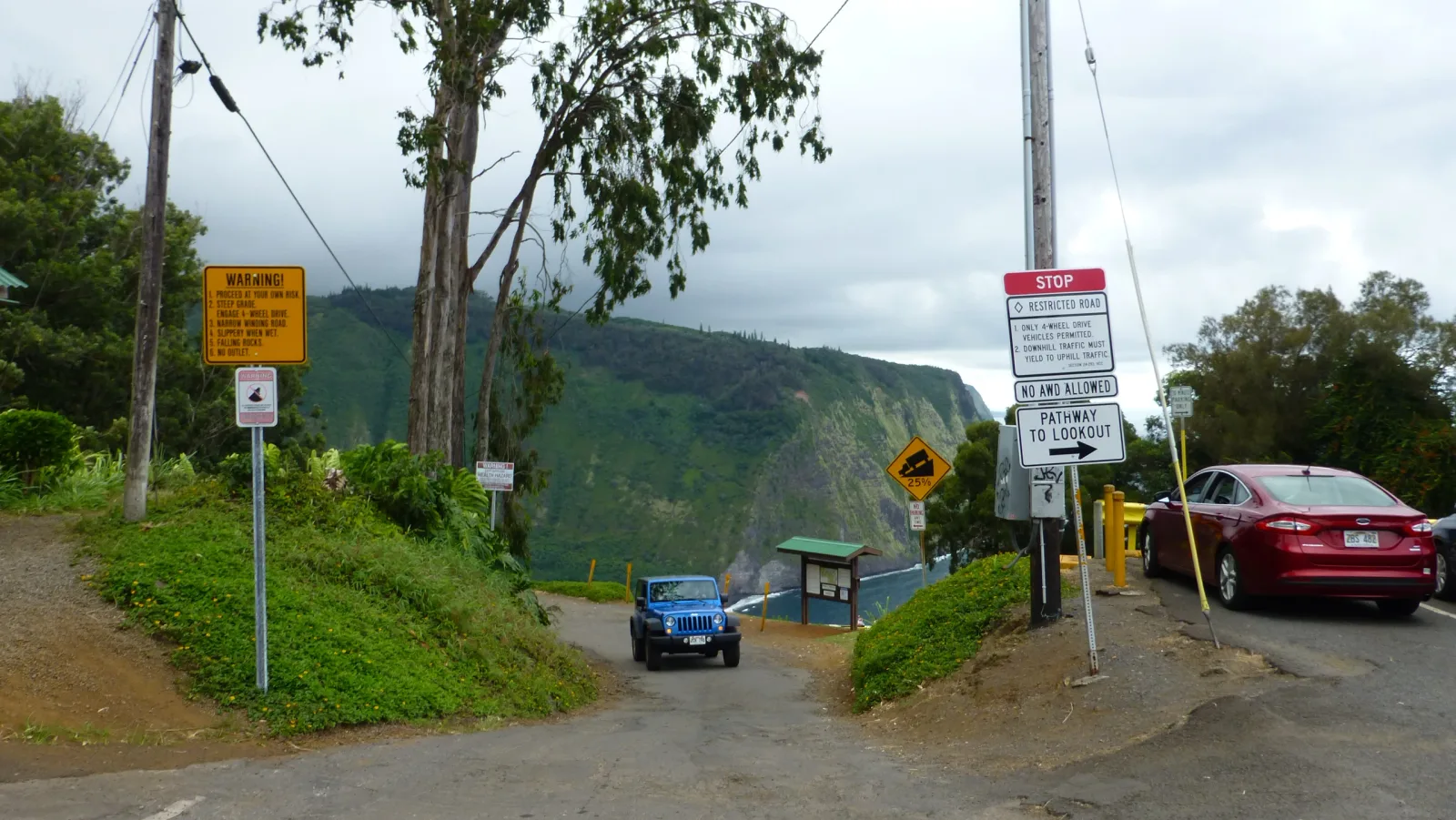 Big Island, Hawaii – Waipio Valley Lookout Zufahrt