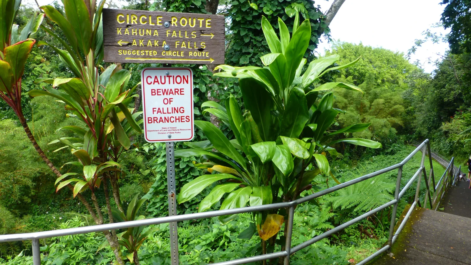 Hawaii – Akaka Falls Circle Route Wegweiser